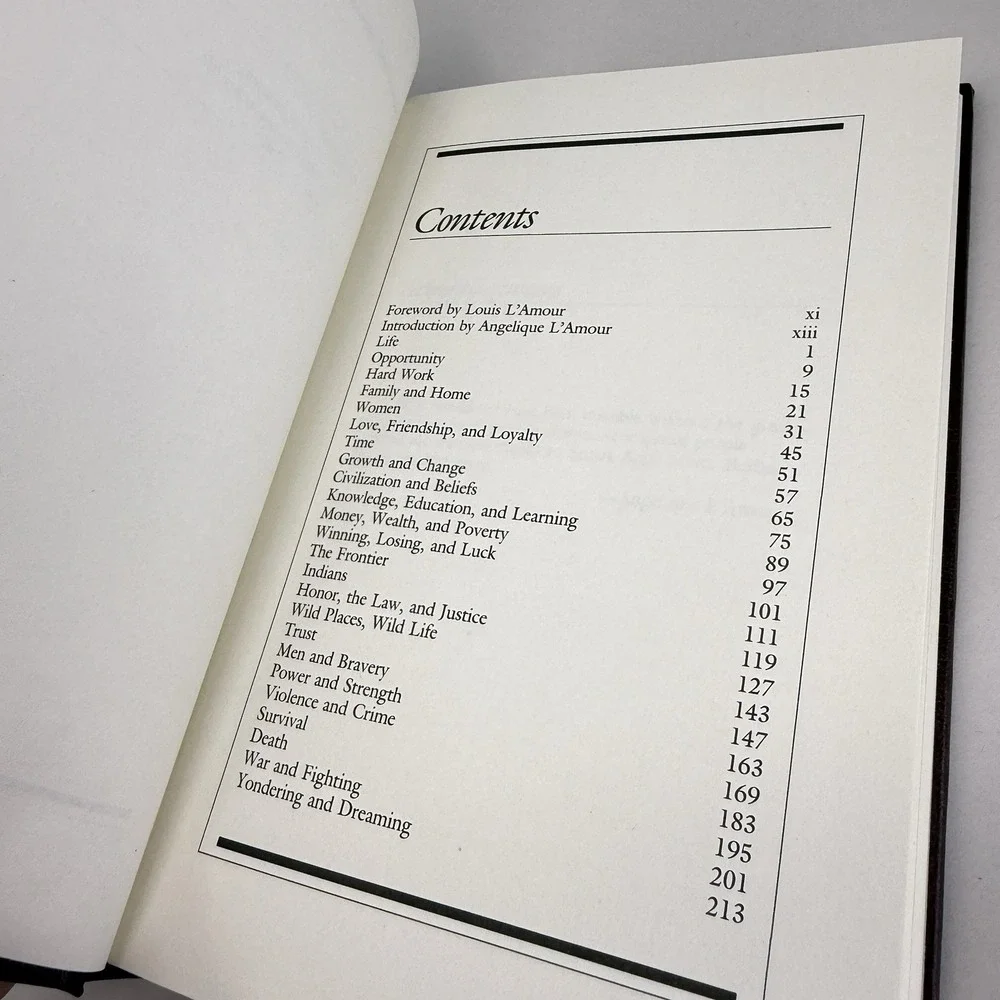 A Trail of Memories: The Quotations of Louis L'Amour (Bantam Leatherette, 1988)